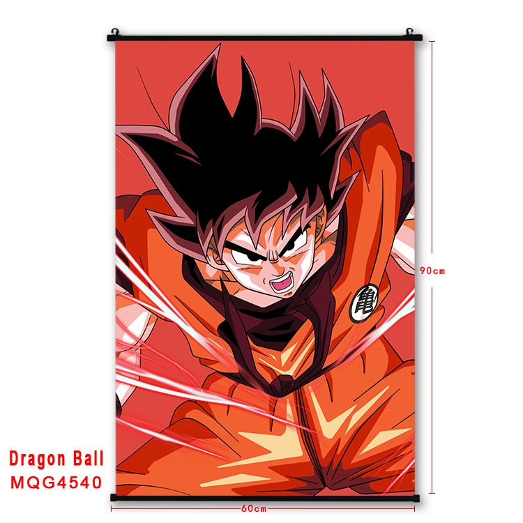 DRAGON BALL black Plastic rod Cloth painting Wall Scroll 60X90CM MQG-4540