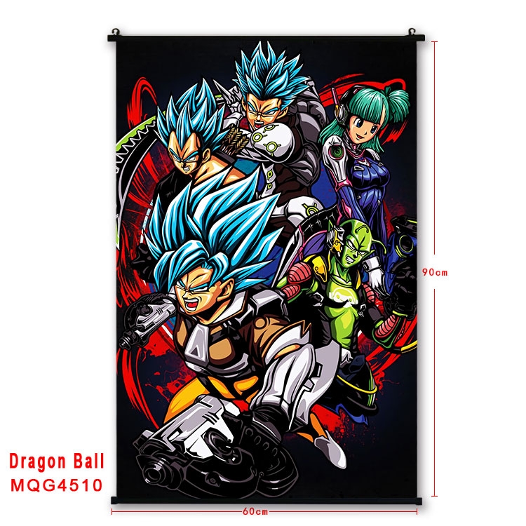 DRAGON BALL black Plastic rod Cloth painting Wall Scroll 60X90CM   MQG-4510