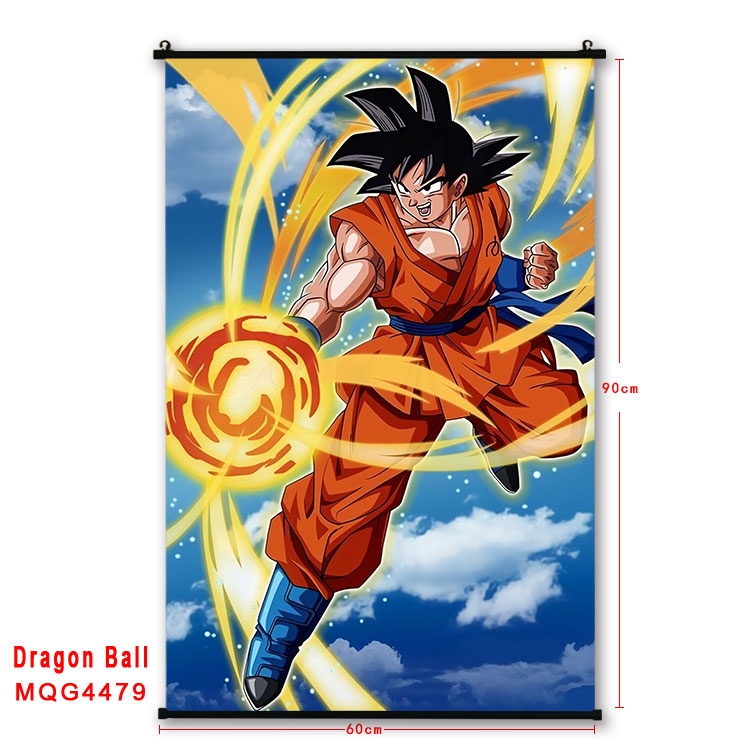 DRAGON BALL black Plastic rod Cloth painting Wall Scroll 60X90CM  MQG-4479