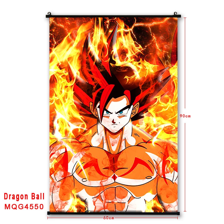 DRAGON BALL black Plastic rod Cloth painting Wall Scroll 60X90CM  MQG-4550