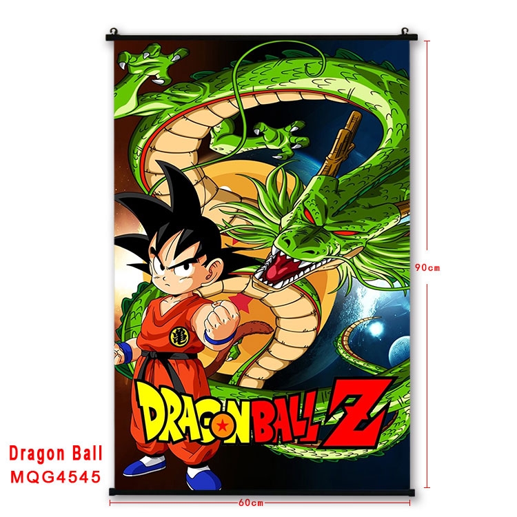 DRAGON BALL black Plastic rod Cloth painting Wall Scroll 60X90CM  MQG-4545