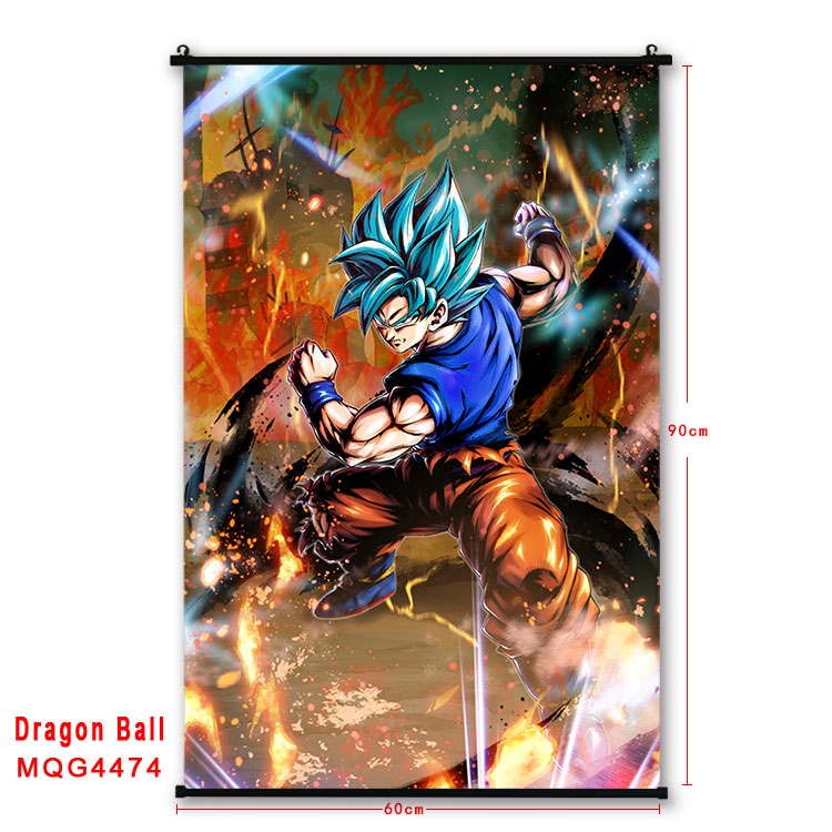 DRAGON BALL black Plastic rod Cloth painting Wall Scroll 60X90CM  MQG-4474