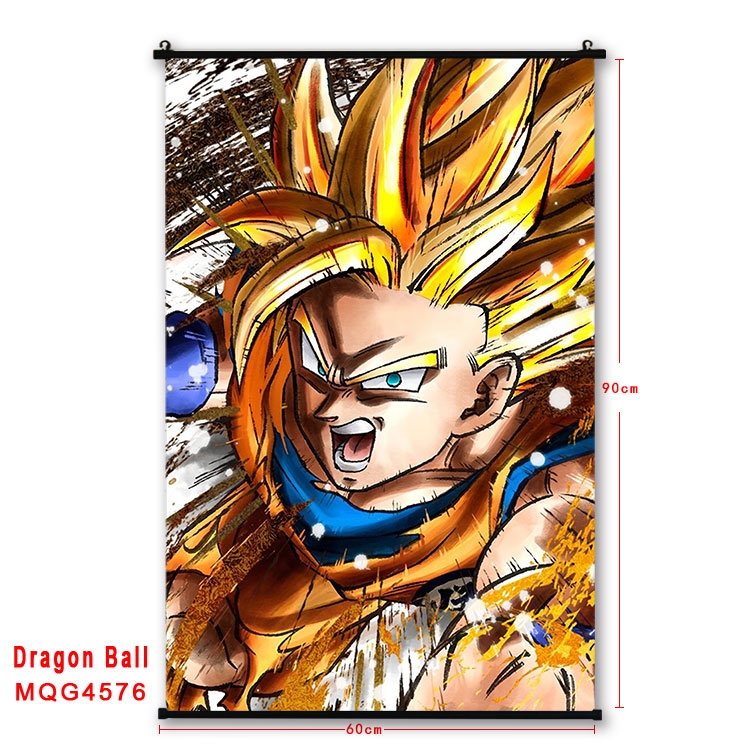 DRAGON BALL black Plastic rod Cloth painting Wall Scroll 60X90CM  MQG-4576