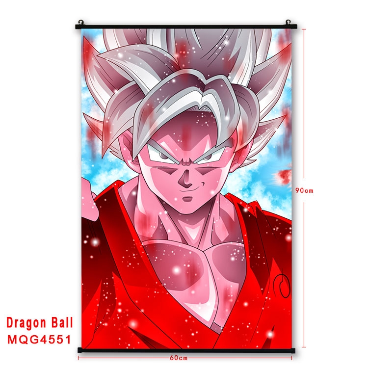 DRAGON BALL black Plastic rod Cloth painting Wall Scroll 60X90CM   MQG-4551