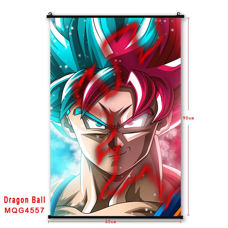 DRAGON BALL black Plastic rod Cloth painting Wall Scroll 60X90CM   MQG-4557