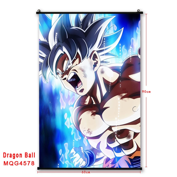 DRAGON BALL black Plastic rod Cloth painting Wall Scroll 60X90CM  MQG-4578