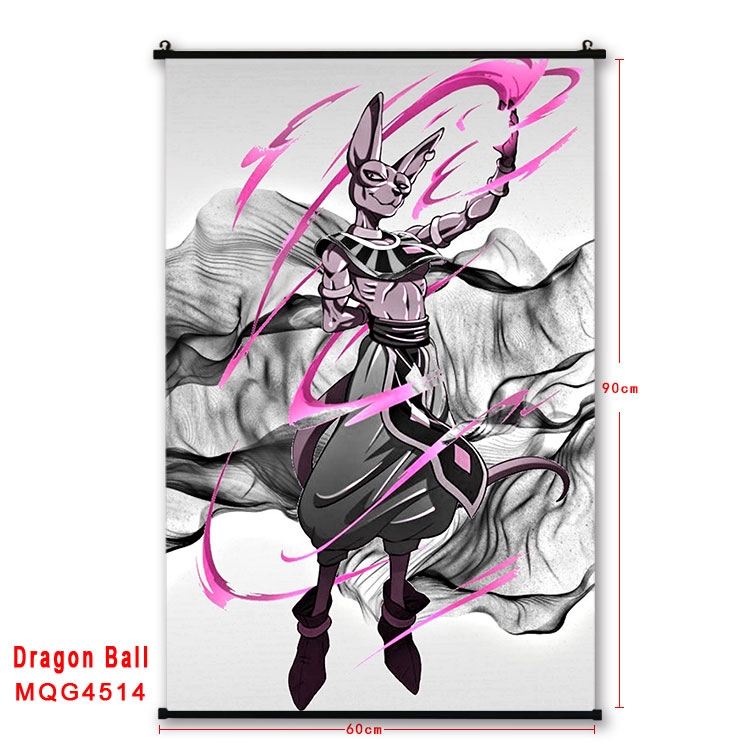 DRAGON BALL black Plastic rod Cloth painting Wall Scroll 60X90CM MQG-4514