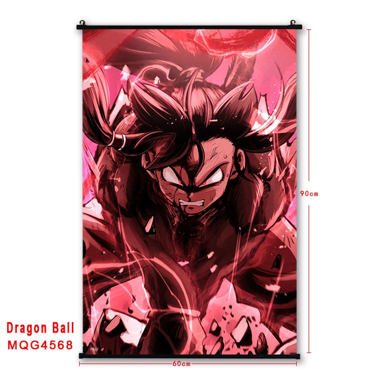 DRAGON BALL black Plastic rod Cloth painting Wall Scroll 60X90CM  MQG-4568