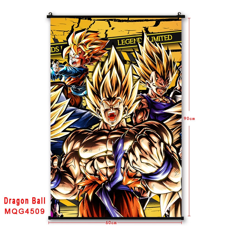 DRAGON BALL black Plastic rod Cloth painting Wall Scroll 60X90CM  MQG-4509