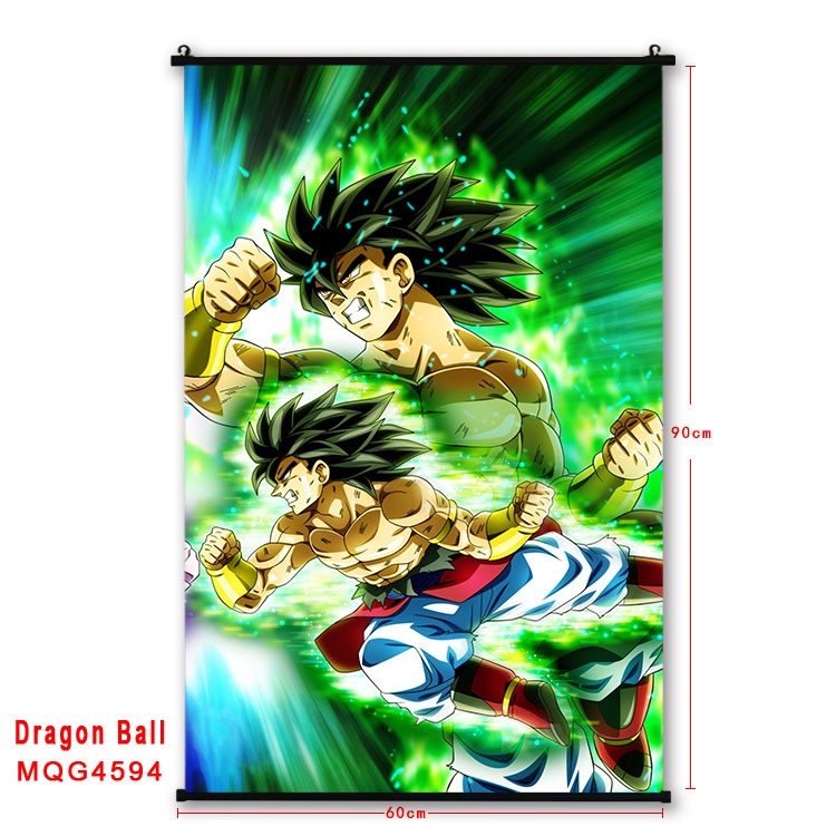 DRAGON BALL black Plastic rod Cloth painting Wall Scroll 60X90CM MQG-4594