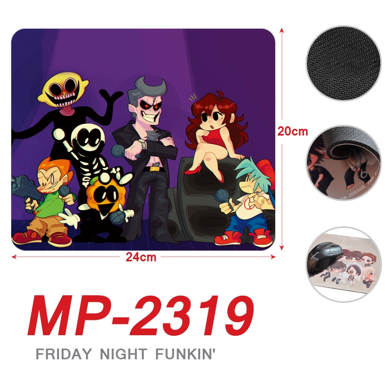 Friday Night  Anime Full Color Printing Mouse Pad Unlocked 20X24cm price for 5 pcs MP-2319