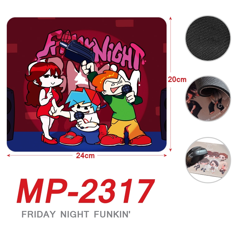 Friday Night  Anime Full Color Printing Mouse Pad Unlocked 20X24cm price for 5 pcs MP-2317