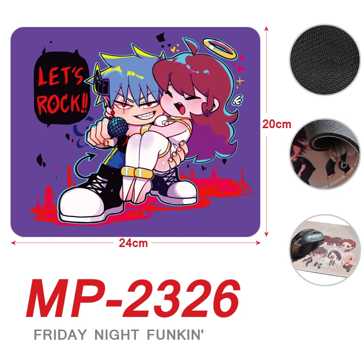 Friday Night  Anime Full Color Printing Mouse Pad Unlocked 20X24cm price for 5 pcs MP-2326