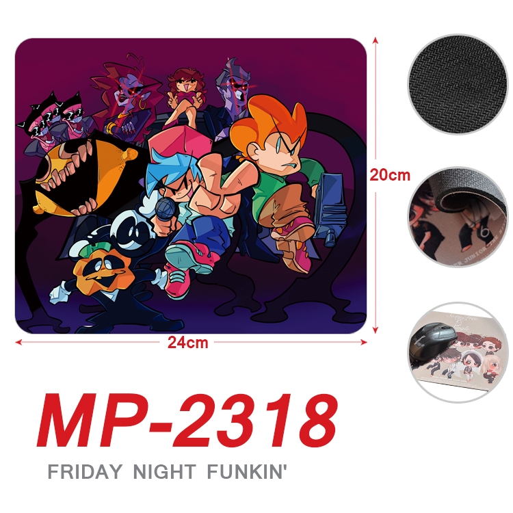 Friday Night  Anime Full Color Printing Mouse Pad Unlocked 20X24cm price for 5 pcs MP-2318