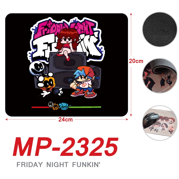 Friday Night  Anime Full Color Printing Mouse Pad Unlocked 20X24cm price for 5 pcs MP-2325
