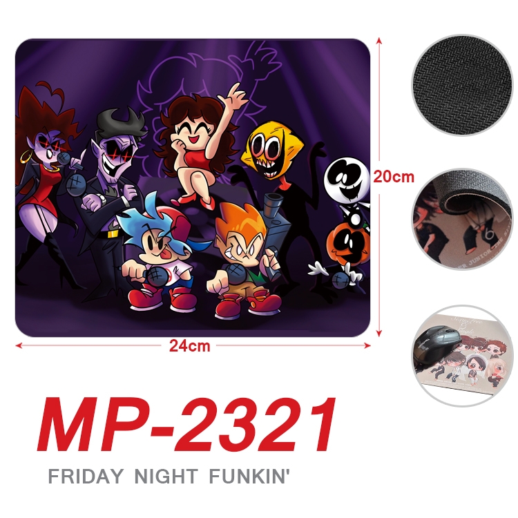 Friday Night  Anime Full Color Printing Mouse Pad Unlocked 20X24cm price for 5 pcs MP-2321