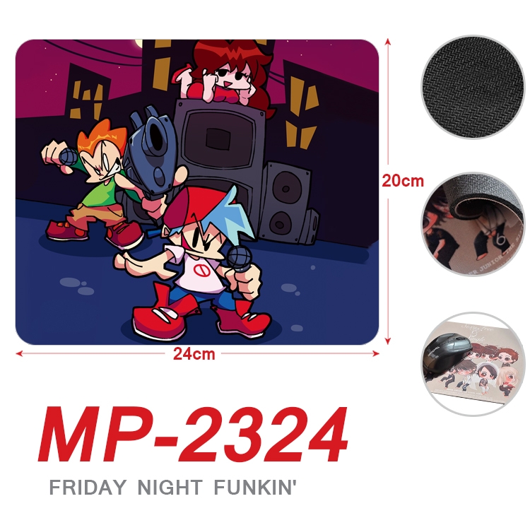 Friday Night  Anime Full Color Printing Mouse Pad Unlocked 20X24cm price for 5 pcs MP-2324