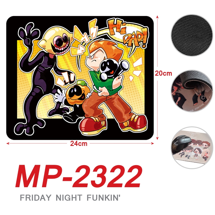Friday Night  Anime Full Color Printing Mouse Pad Unlocked 20X24cm price for 5 pcs MP-2322