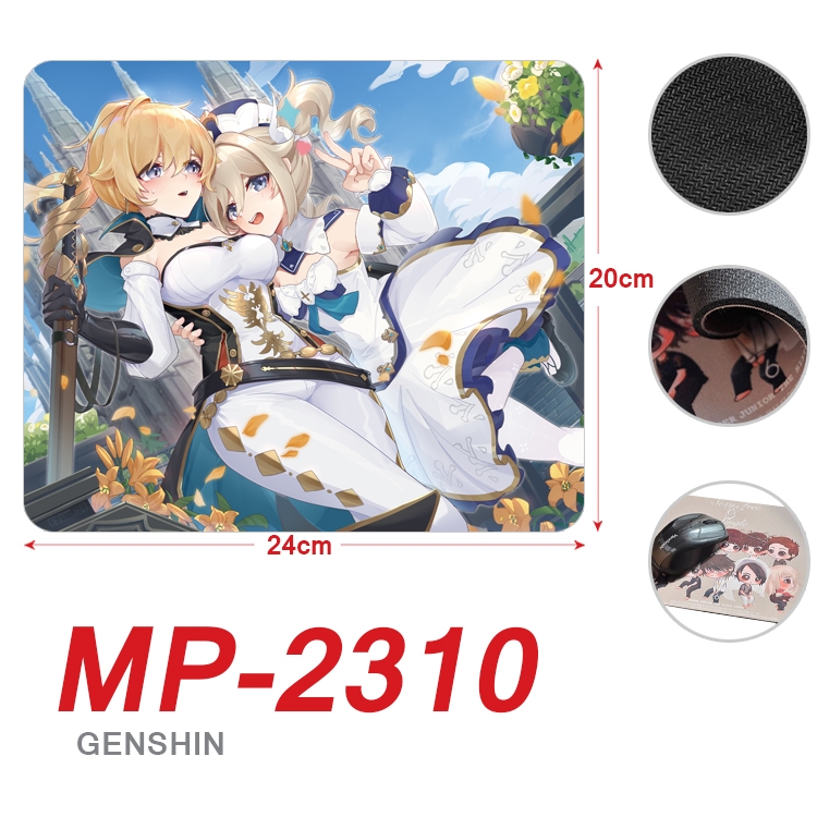 Genshin Impact Anime Full Color Printing Mouse Pad Unlocked 20X24cm price for 5 pcs MP-2310