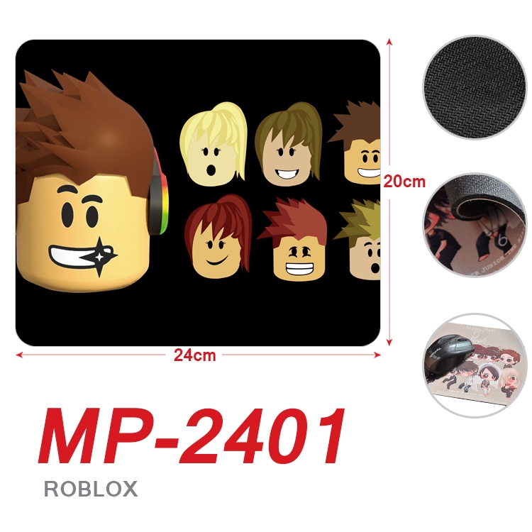 Robllox Anime Full Color Printing Mouse Pad Unlocked 20X24cm price for 5 pcs MP-2401