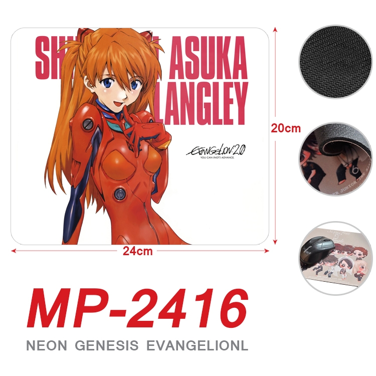 EVA  Anime Full Color Printing Mouse Pad Unlocked 20X24cm price for 5 pcs MP-2416