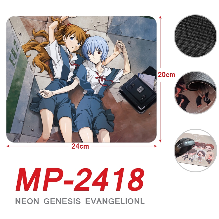 EVA  Anime Full Color Printing Mouse Pad Unlocked 20X24cm price for 5 pcs MP-2418