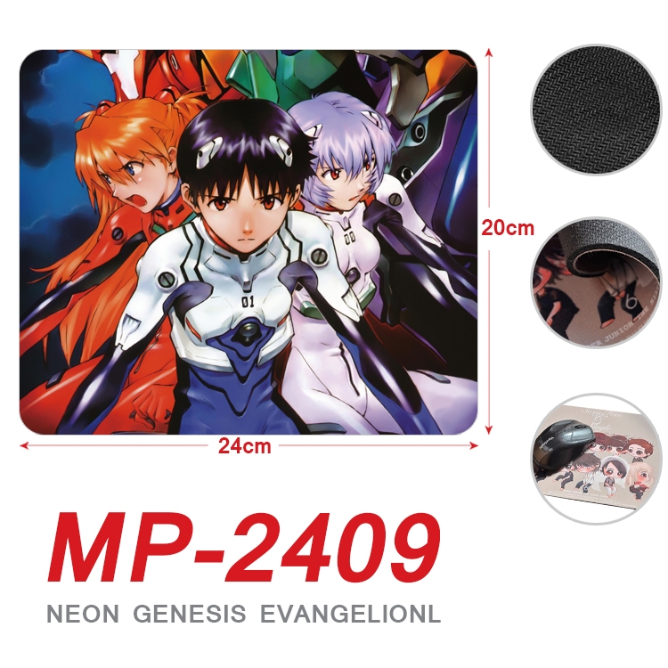 EVA  Anime Full Color Printing Mouse Pad Unlocked 20X24cm price for 5 pcs MP-2409