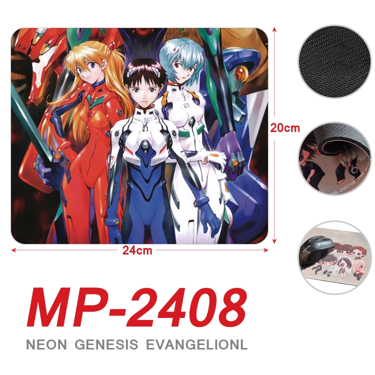 EVA  Anime Full Color Printing Mouse Pad Unlocked 20X24cm price for 5 pcs MP-2408