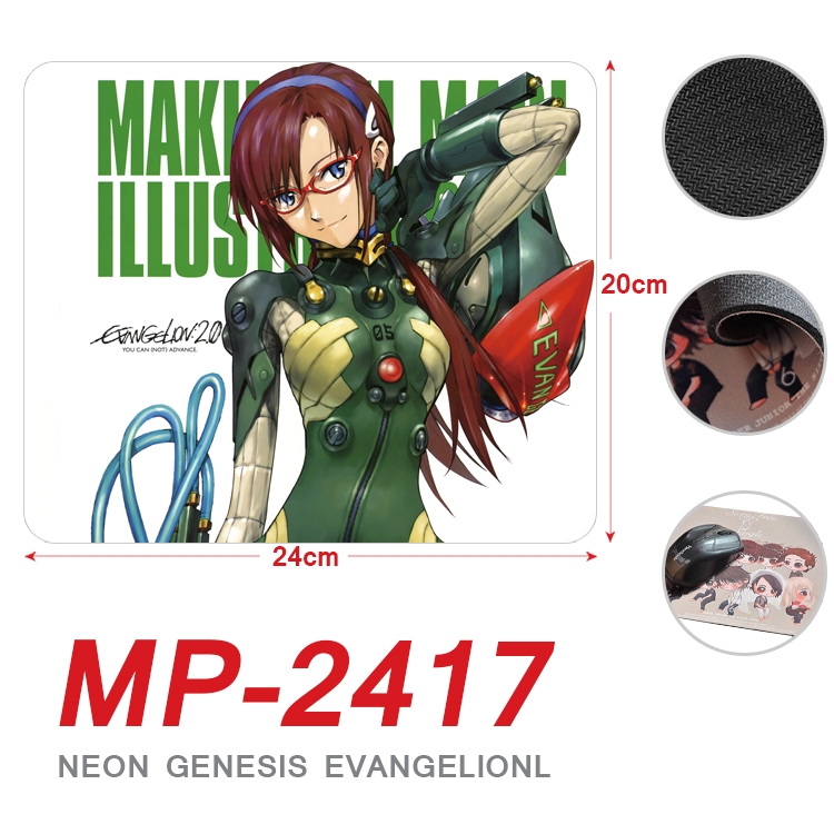 EVA  Anime Full Color Printing Mouse Pad Unlocked 20X24cm price for 5 pcs MP-2417