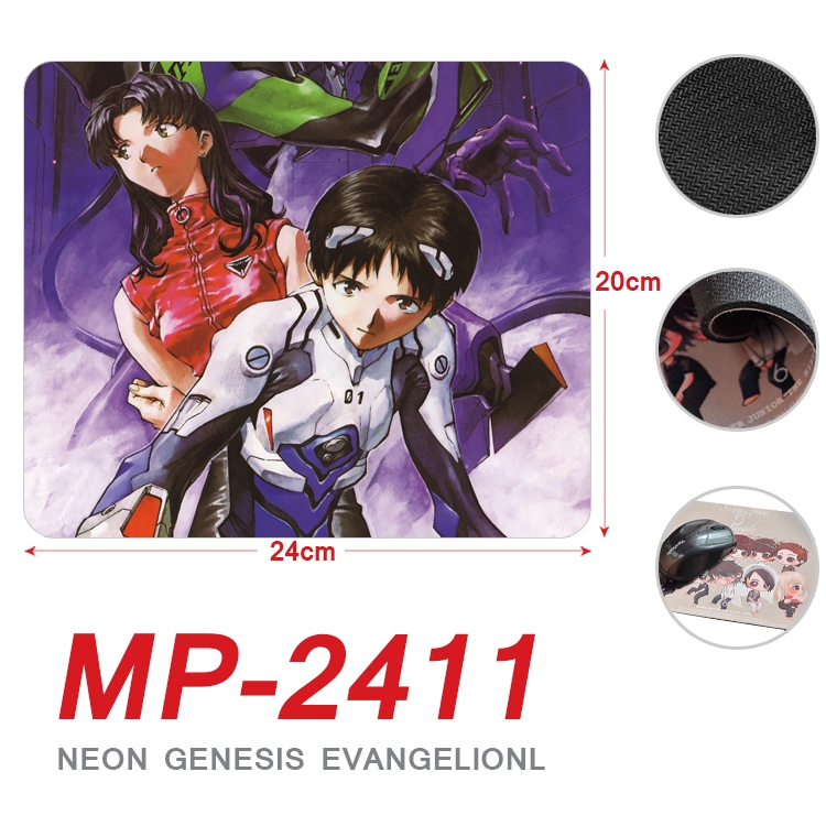 EVA  Anime Full Color Printing Mouse Pad Unlocked 20X24cm price for 5 pcs MP-2411