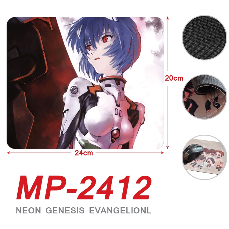 EVA  Anime Full Color Printing Mouse Pad Unlocked 20X24cm price for 5 pcs MP-2412