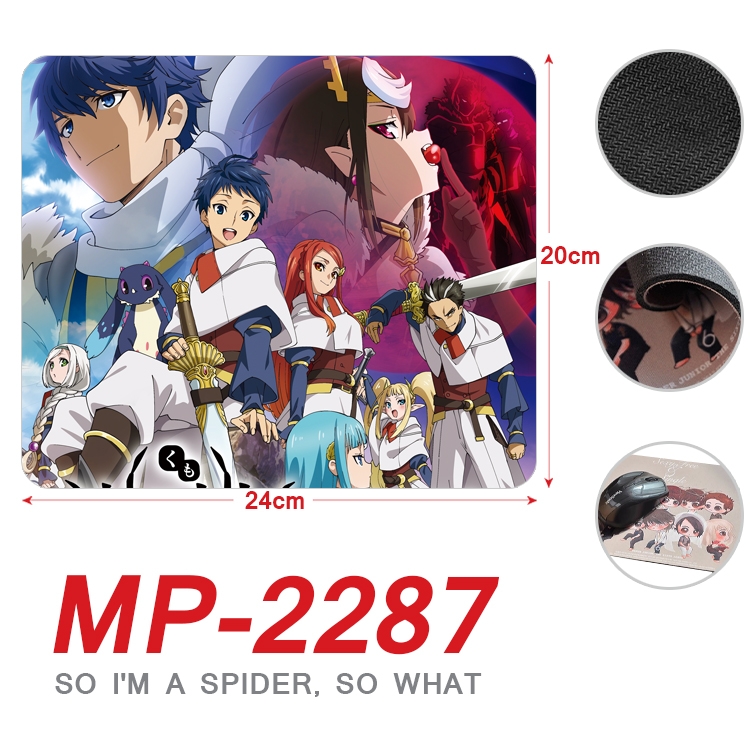 What if i am a spider Anime Full Color Printing Mouse Pad Unlocked 20X24cm price for 5 pcs MP-2287