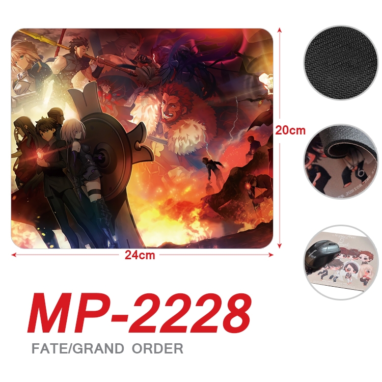 Fate/Grand Order Anime Full Color Printing Mouse Pad Unlocked 20X24cm price for 5 pcs MP-2228