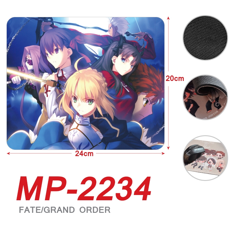 Fate/Grand Order Anime Full Color Printing Mouse Pad Unlocked 20X24cm price for 5 pcs MP-2234