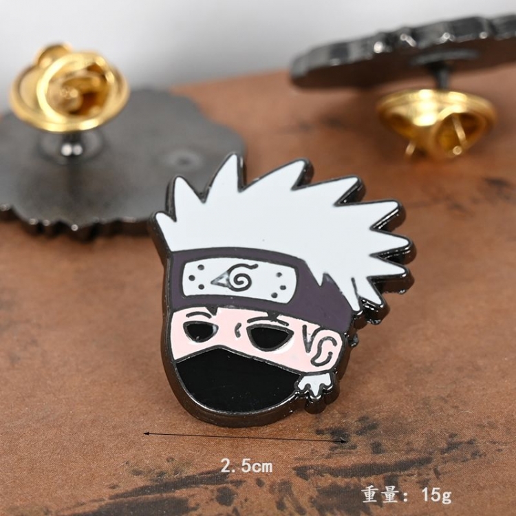Naruto Anime cartoon metal brooch badge price for 5 pcs