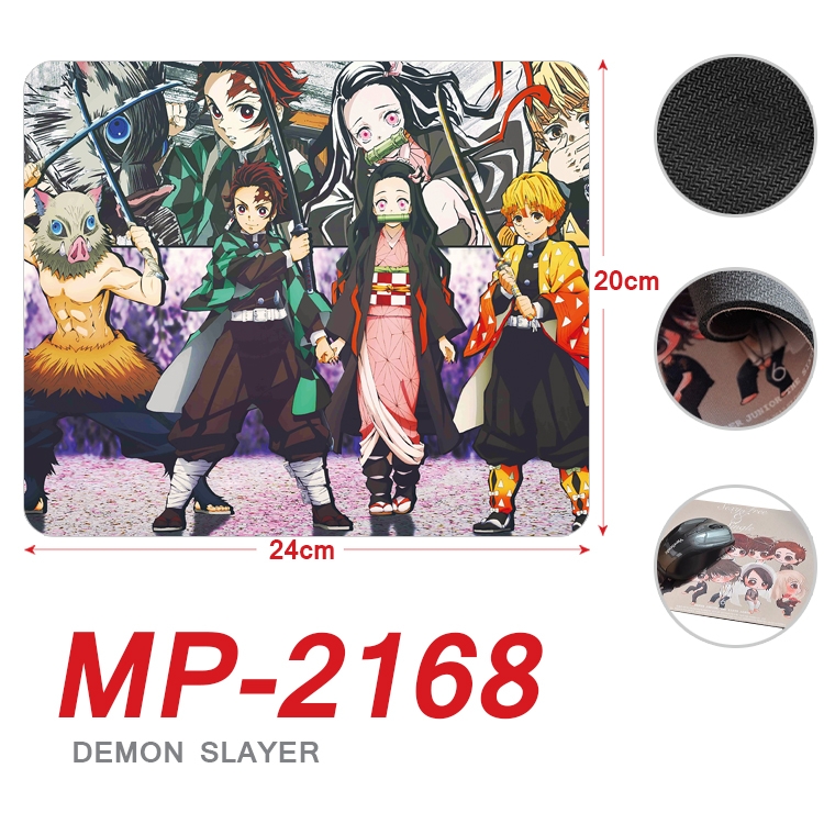 Demon Slayer Kimets Anime Full Color Printing Mouse Pad Unlocked 20X24cm price for 5 pcs MP-2168