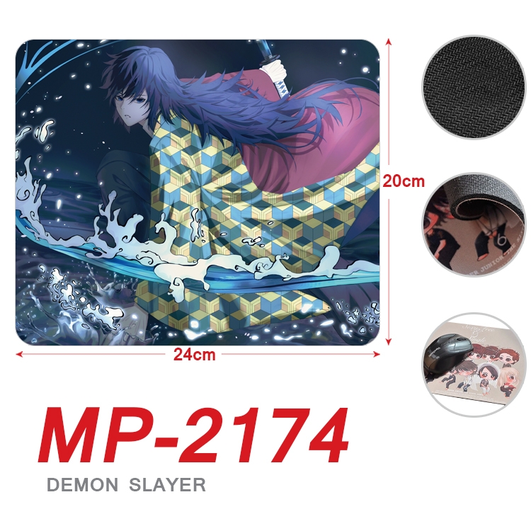 Demon Slayer Kimets Anime Full Color Printing Mouse Pad Unlocked 20X24cm price for 5 pcs MP-2174