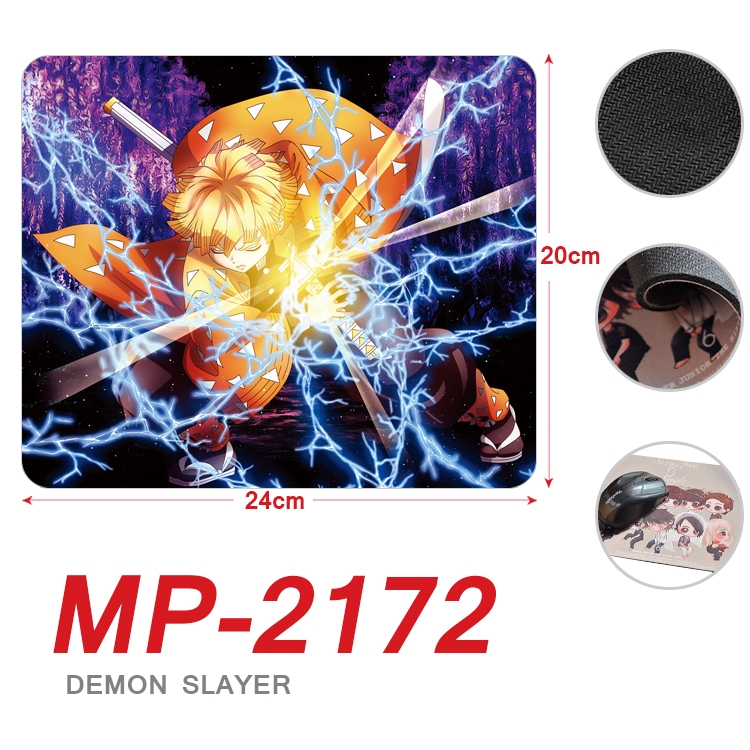 Demon Slayer Kimets Anime Full Color Printing Mouse Pad Unlocked 20X24cm price for 5 pcs MP-2172