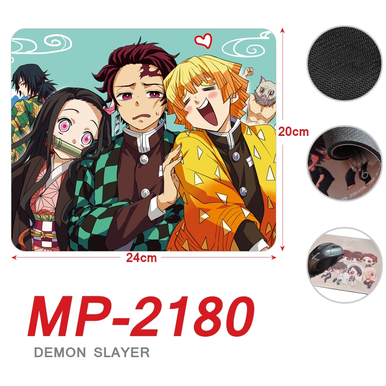 Demon Slayer Kimets Anime Full Color Printing Mouse Pad Unlocked 20X24cm price for 5 pcs MP-2180