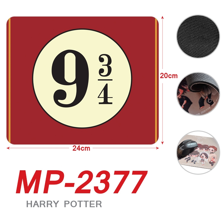 Harry Potter Anime Full Color Printing Mouse Pad Unlocked 20X24cm price for 5 pcs MP-2377