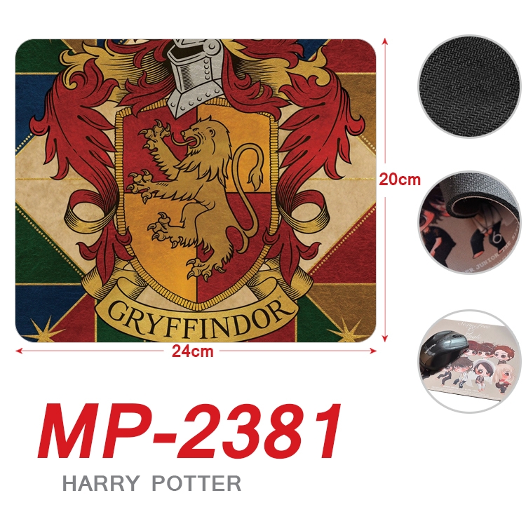 Harry Potter Anime Full Color Printing Mouse Pad Unlocked 20X24cm price for 5 pcs MP-2381