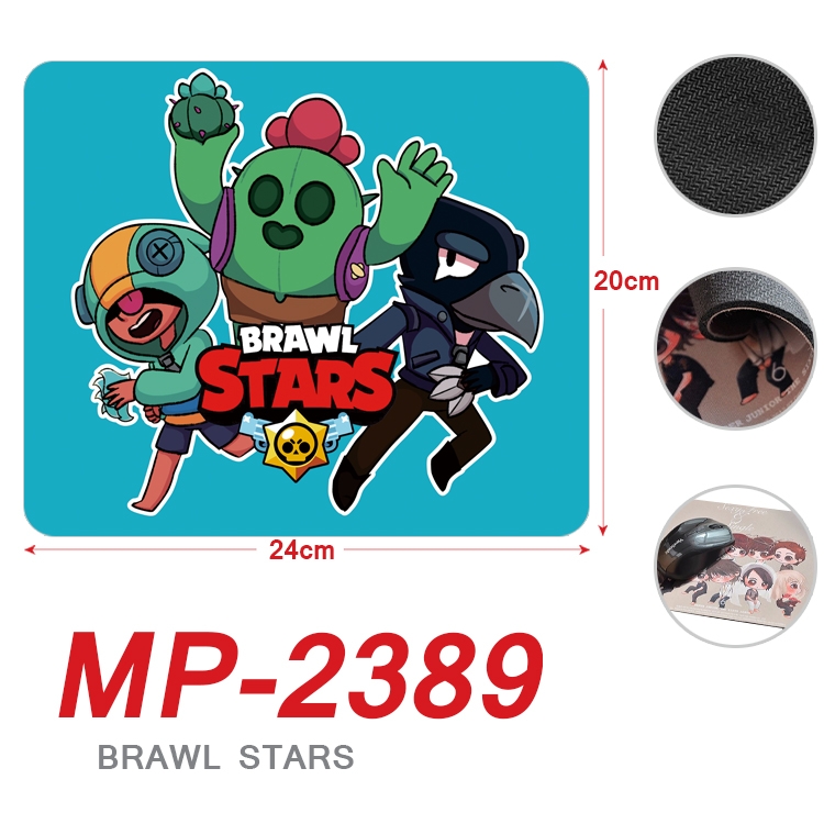 Brawl Stars Anime Full Color Printing Mouse Pad Unlocked 20X24cm price for 5 pcs MP-2389