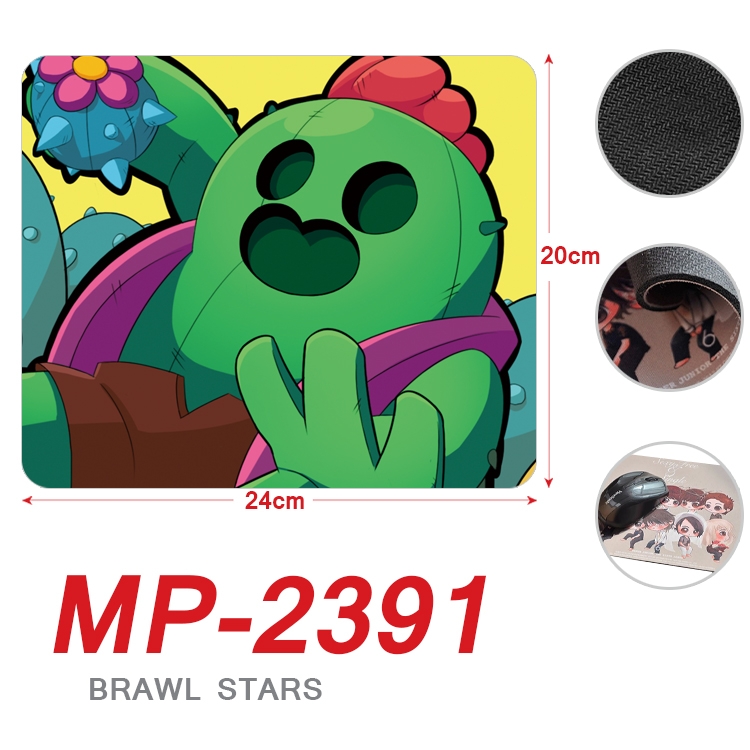 Brawl Stars Anime Full Color Printing Mouse Pad Unlocked 20X24cm price for 5 pcs MP-2391