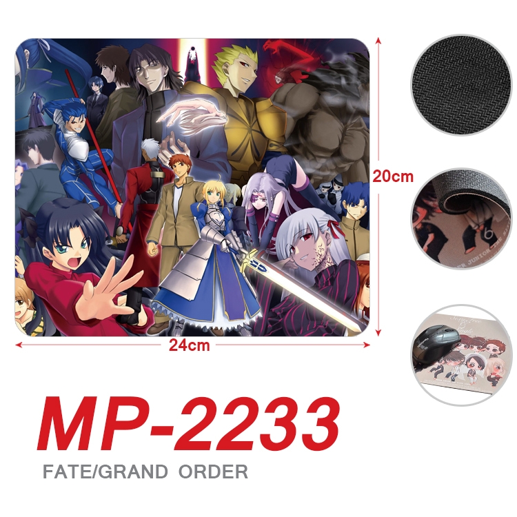 Fate/Grand Order Anime Full Color Printing Mouse Pad Unlocked 20X24cm price for 5 pcs MP-2233