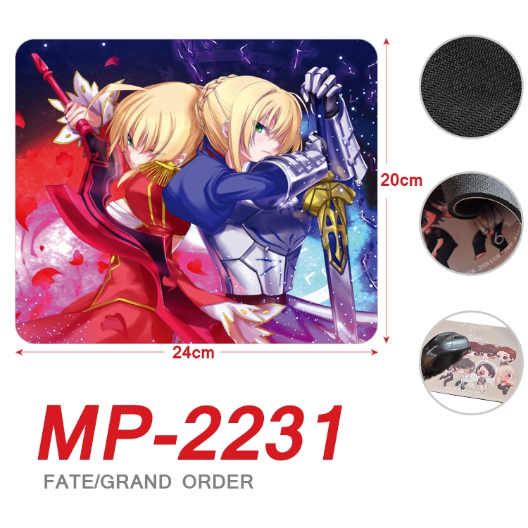 Fate/Grand Order Anime Full Color Printing Mouse Pad Unlocked 20X24cm price for 5 pcs MP-2231