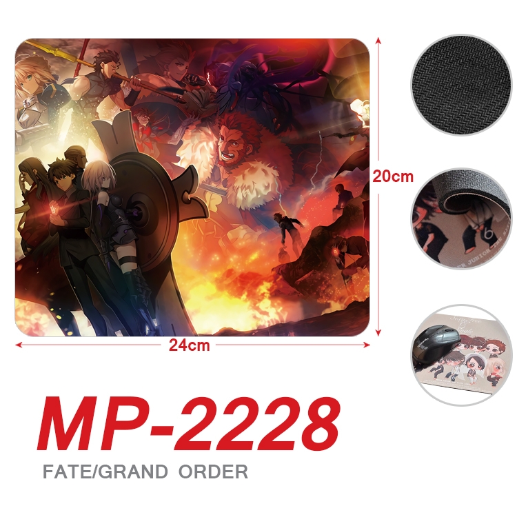 Fate/Grand Order Anime Full Color Printing Mouse Pad Unlocked 20X24cm price for 5 pcs  MP-2228