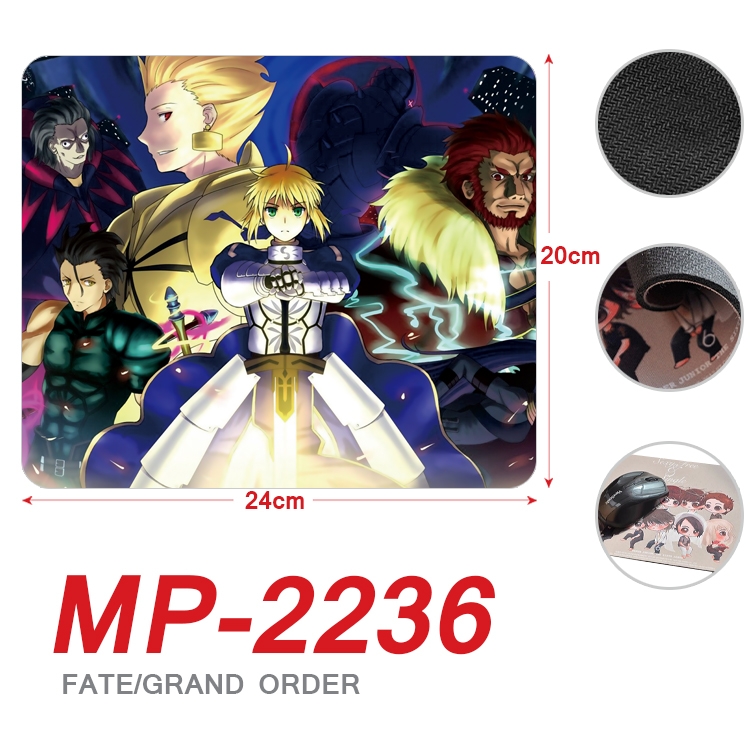 Fate/Grand Order Anime Full Color Printing Mouse Pad Unlocked 20X24cm price for 5 pcs MP-2236