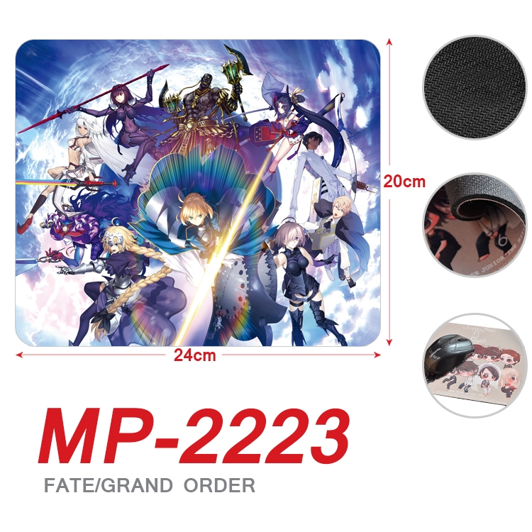 Fate/Grand Order Anime Full Color Printing Mouse Pad Unlocked 20X24cm price for 5 pcs MP-2223