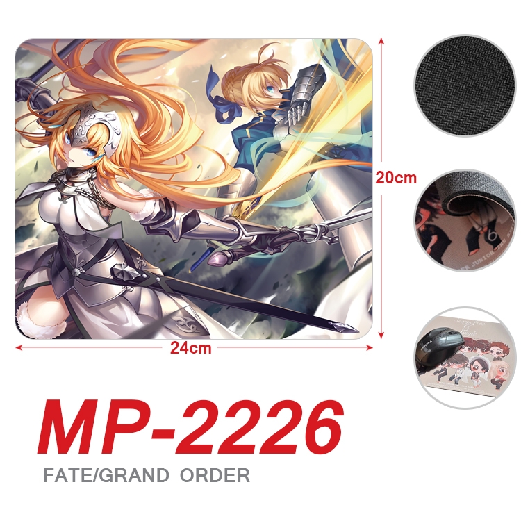 Fate/Grand Order Anime Full Color Printing Mouse Pad Unlocked 20X24cm price for 5 pcs  MP-2226