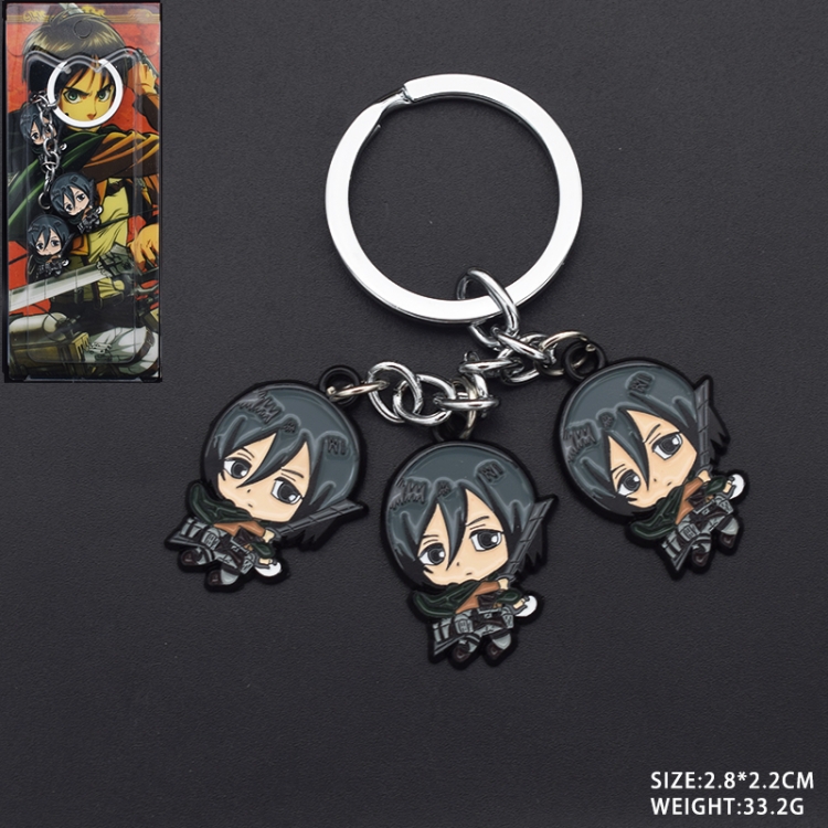 Shingeki no Kyojin Anime cartoon skewers Key Chain school bag pendant